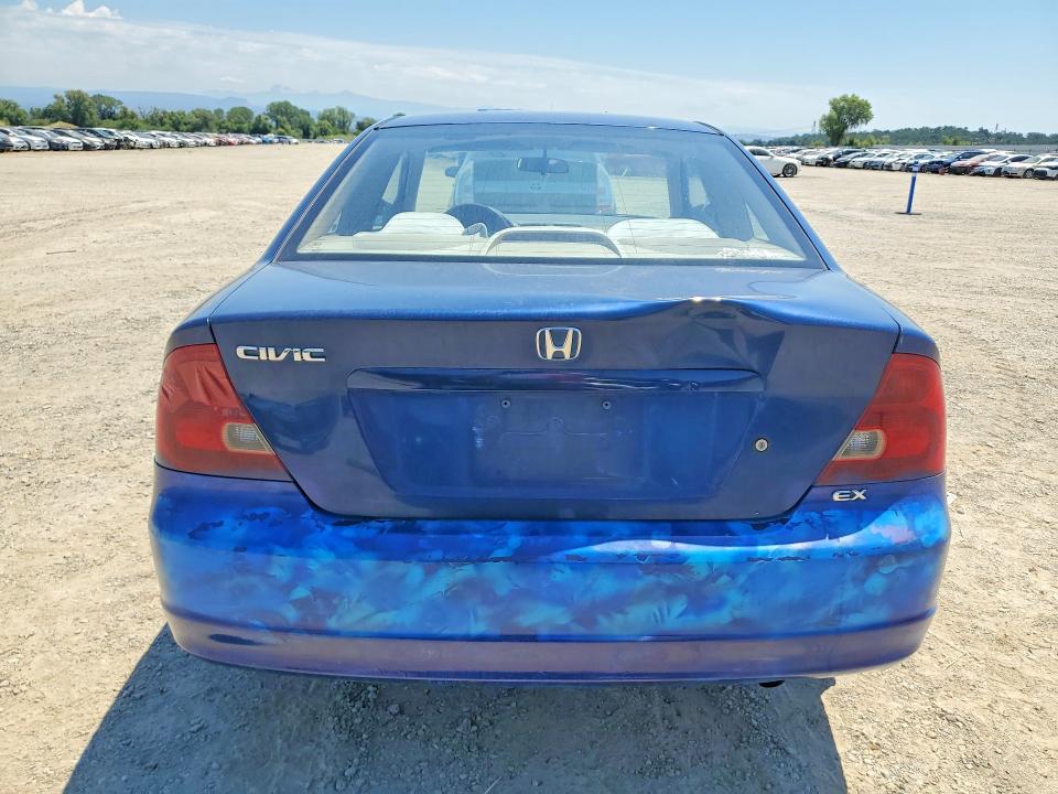 2001 Honda Civic VIN 1HGEM21931L071651 COPART salvage auction — REAR END, Ca - Dis/Dlr/Exp Only Clean Title, sold $375 on 2026-07-10 (photo 6)