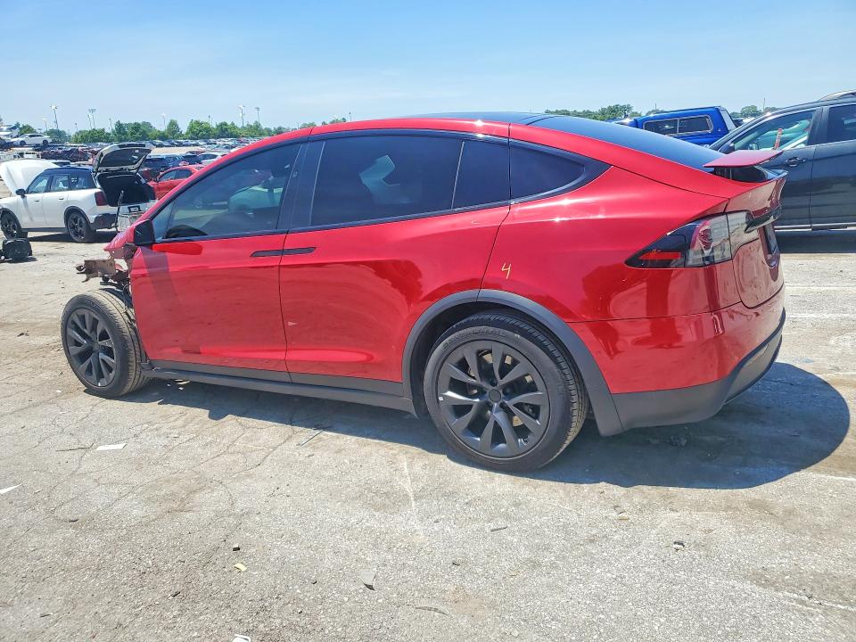 2023 Tesla Model x VIN 7SAXCAE55PF380001 COPART salvage auction — FRONT END, Mo - Salvage Certificate Of Title, sold $21,600 on 2026-07-31 (photo 2)