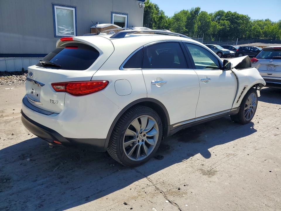 2013 Infiniti Fx VIN JN8CS1MW2DM171671 COPART salvage auction — FRONT END, Pa - Certificate Of Salvage, sold $475 on 2026-07-08 (photo 3)