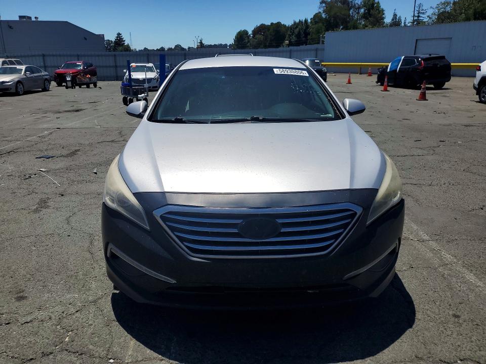 2015 Hyundai Sonata VIN 5NPE24AF9FH039174 COPART salvage auction — VANDALISM, CA - SALVAGE CERTIFICATE, sold $775 on 2026-07-02 (photo 5)