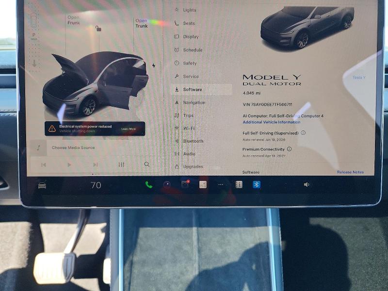 2026 Tesla Model y VIN 7SAYGDEE7TF566711 COPART salvage auction — REAR END, Pa - Certificate Of Salvage, sold $15,100 on 2026-07-31 (photo 9)