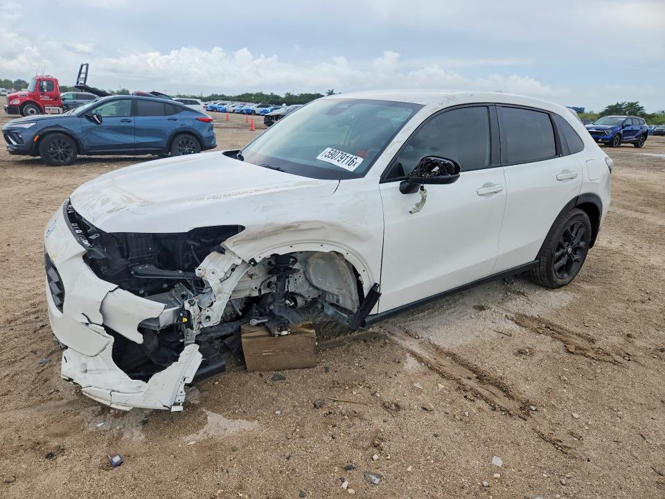 2025 Honda Hr-v VIN 3CZRZ1H52SM701054 COPART salvage auction — FRONT END, Fl - Certificate Of Destruction, sold $7,800 on 2026-07-30 (photo 1)