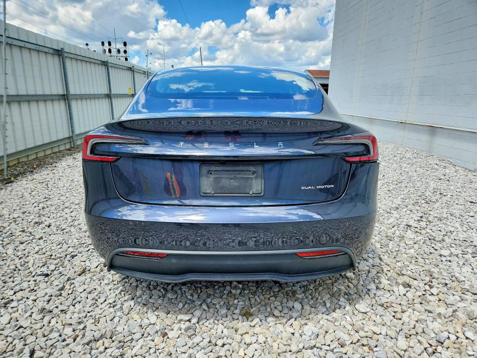 2024 Tesla Model 3 VIN 5YJ3E1EB7RF744692 COPART salvage auction — REAR END, Oh - Certificate Of Title, sold $22,000 on 2026-07-09 (photo 6)