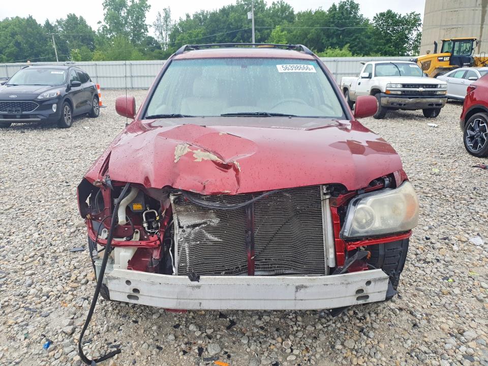 2006 Toyota Highlander VIN JTEDP21A860114025 COPART salvage auction — FRONT END, Mi - Certificate Of Title, sold $525 on 2026-07-02 (photo 5)