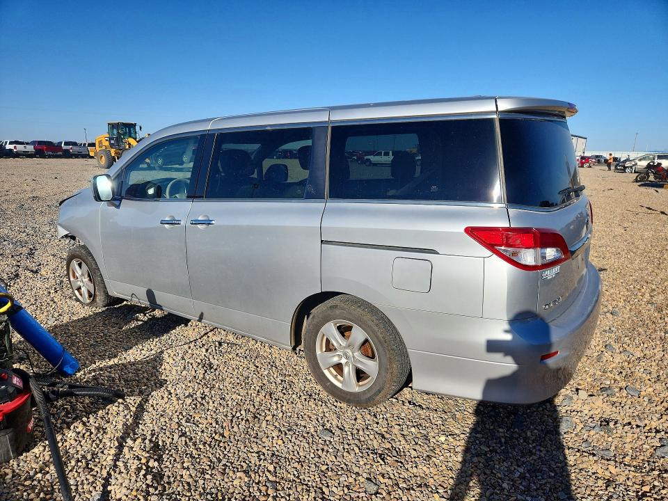 2014 Nissan Quest VIN JN8AE2KP3E9100693 COPART salvage auction — FRONT END, Tx - Salvage Vehicle Title, sold $325 on 2026-07-21 (photo 2)