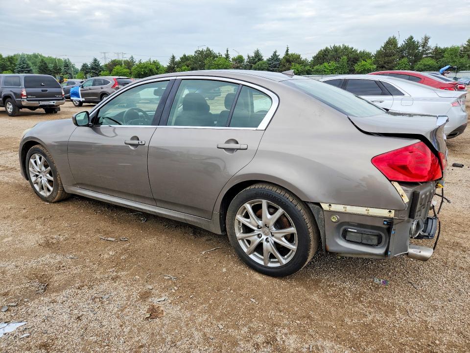 2013 Infiniti G VIN JN1CV6AR9DM352316 COPART salvage auction — REAR END, Il - Salvage Certificate, sold $1,950 on 2026-07-21 (photo 2)
