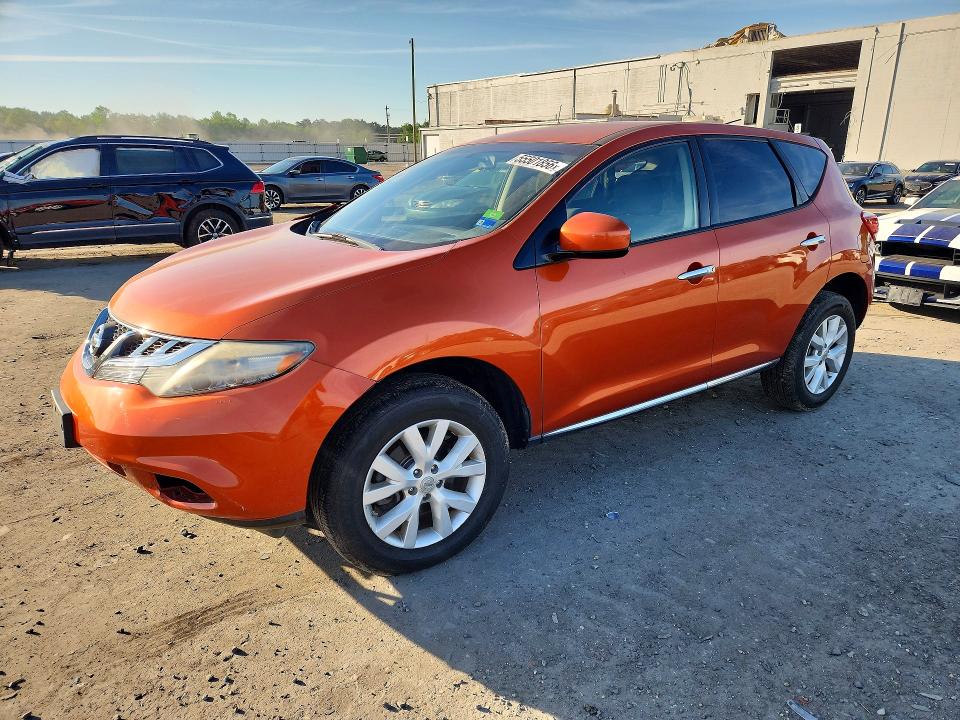 2014 Nissan Murano VIN JN8AZ1MW8EW515514 COPART salvage auction — FRONT END, Va - Cert Of Title - Salvage, sold $550 on 2026-07-08 (photo 1)