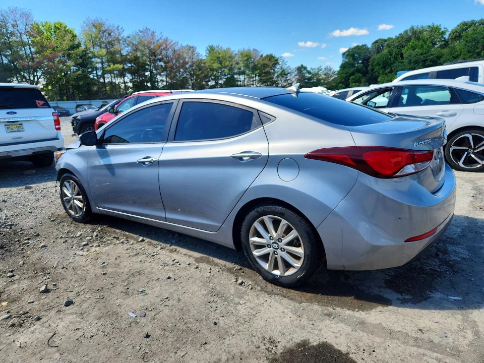 2015 Hyundai Elantra VIN KMHDH4AE9FU413060 COPART salvage auction — FRONT END, Nj - Cert Of Title-Salvage, sold $900 on 2026-07-27 (photo 2)