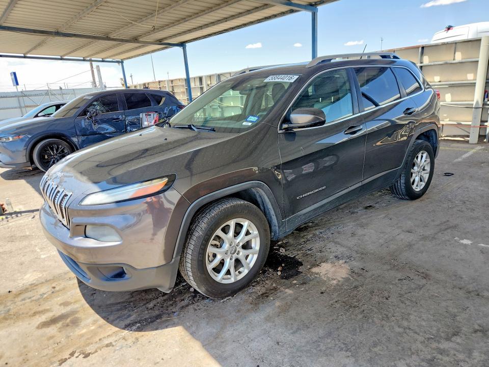 2014 Jeep Cherokee VIN 1C4PJLCB6EW228325 COPART salvage auction — SIDE, Tx - Salvage Vehicle Title, sold $125 on 2026-07-24 (photo 1)