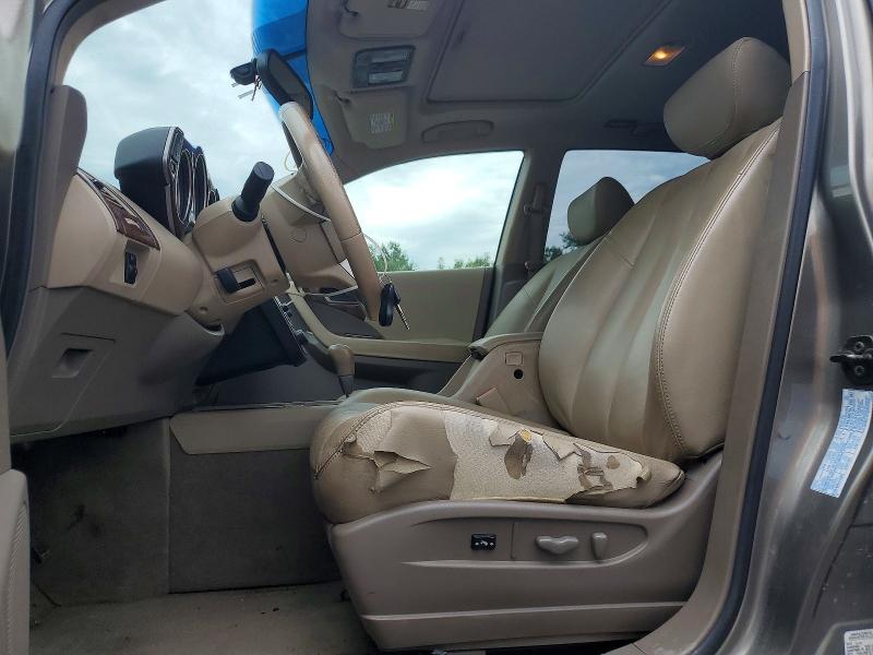 2003 Nissan Murano VIN JN8AZ08W53W209825 COPART salvage auction — FRONT END, Pa - Certificate Of Salvage, sold $400 on 2026-07-08 (photo 7)