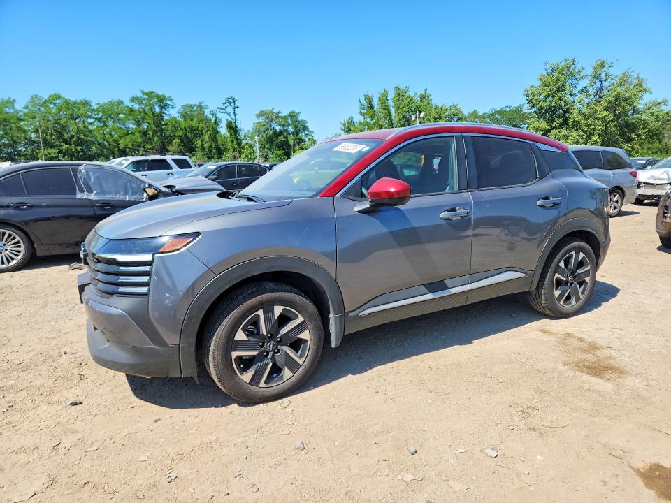 2025 Nissan Kicks VIN 3N8AP6CBXSL436705 COPART salvage auction — SIDE, Id - Salvage Certificate Of Title, sold $7,300 on 2026-08-18 (photo 1)