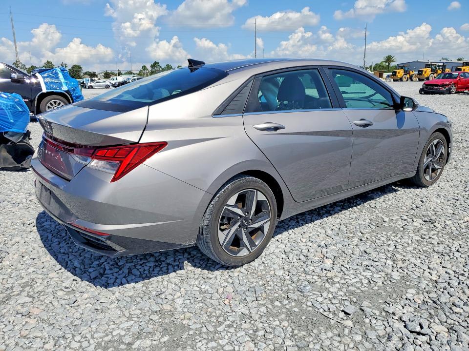 2021 Hyundai Elantra VIN KMHLN4AGXMU089913 COPART salvage auction — SIDE, Fl - Certificate Of Destruction, sold $4,400 on 2026-07-14 (photo 3)
