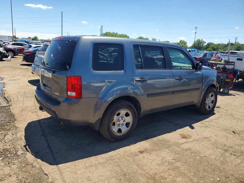 2010 Honda Pilot VIN 5FNYF4H28AB019557 COPART salvage auction — FRONT END, Mi - Certificate Of Title, sold $2,350 on 2026-07-02 (photo 3)
