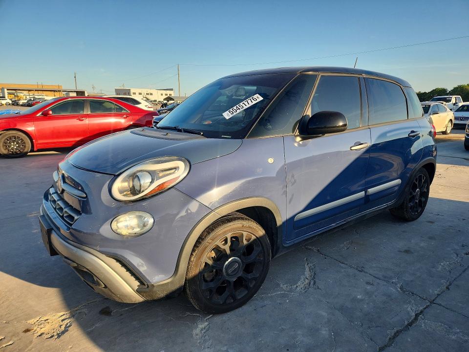 2018 Fiat 500 VIN ZFBCFADH2JZ040713 COPART salvage auction — FRONT END, Tx - Salvage Vehicle Title, sold $1,350 on 2026-07-20 (photo 1)