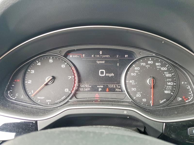 2018 Audi VIN WA1LAAF71JD026227 COPART salvage auction — FRONT END, Ca - Salvage Certificate, sold $7,200 on 2026-07-08 (photo 9)