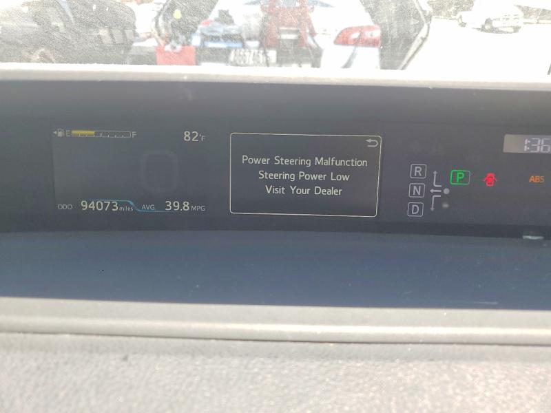 2018 Toyota Prius VIN JTDKBRFU8J3061758 COPART salvage auction — SIDE, CA - SALVAGE CERTIFICATE, sold $200 on 2026-07-29 (photo 9)