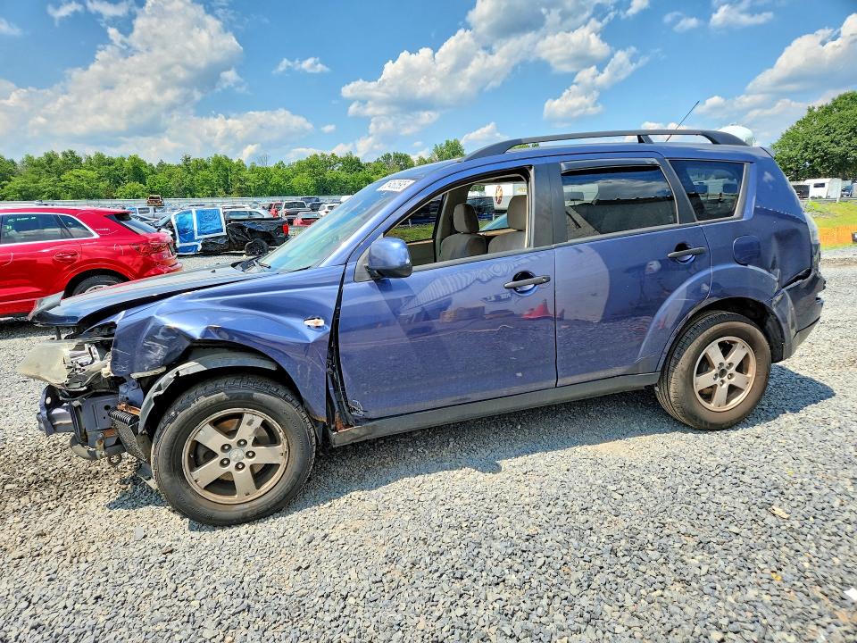 2007 Mitsubishi Outlander VIN JA4MT31X57U014799 COPART salvage auction — FRONT END, NJ - CERT OF TITLE-SALVAGE, sold $350 on 2026-07-24 (photo 1)