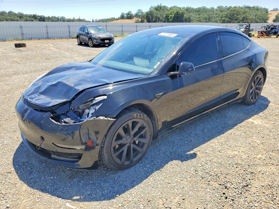 2020 Tesla Model 3 VIN 5YJ3E1EA1LF741172 COPART salvage auction — FRONT END, Ca - Salvage Certificate, sold $3,800 on 2026-07-24 (photo 1)