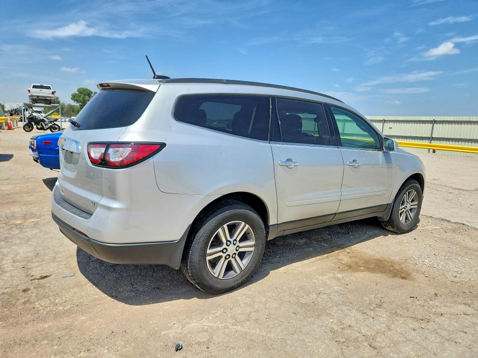 2017 Chevrolet Traverse VIN 1GNKRGKD1HJ293606 COPART salvage auction — HAIL, Ks - Cert Of Title-Salvage, sold $750 on 2026-07-22 (photo 3)