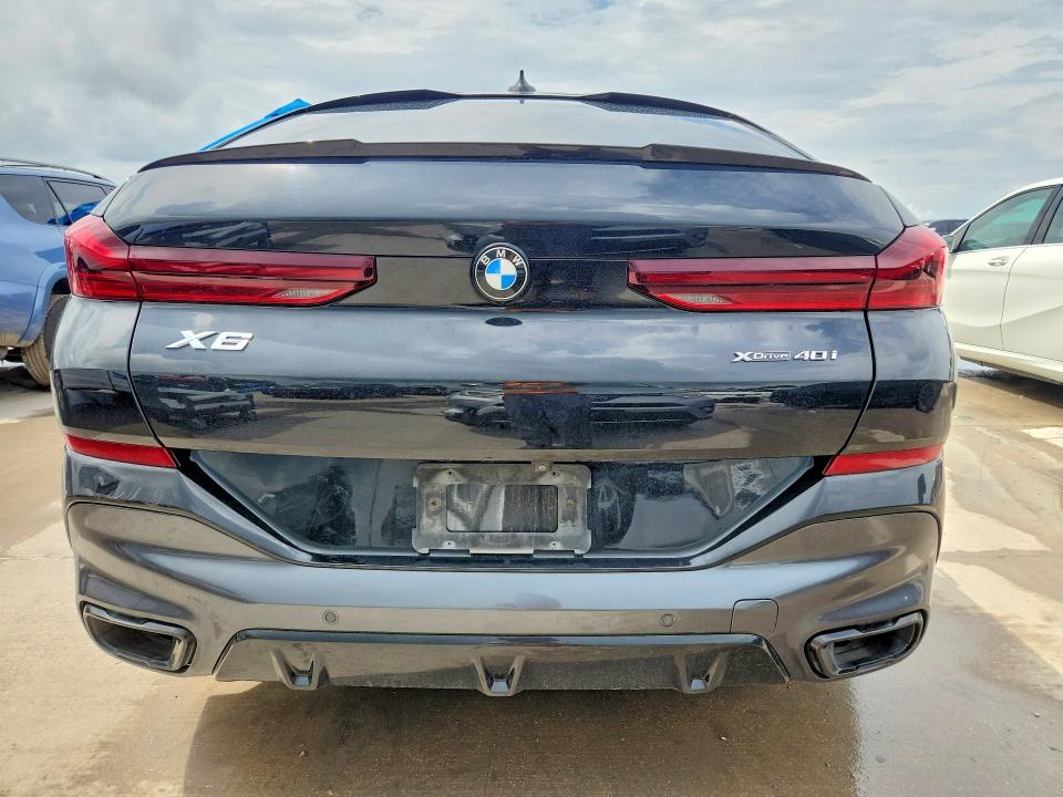 2020 BMW X6 VIN 5UXCY6C06L9C89665 COPART salvage auction — FRONT END, Tx - Salvage Vehicle Title, sold $25,500 on 2026-07-30 (photo 6)