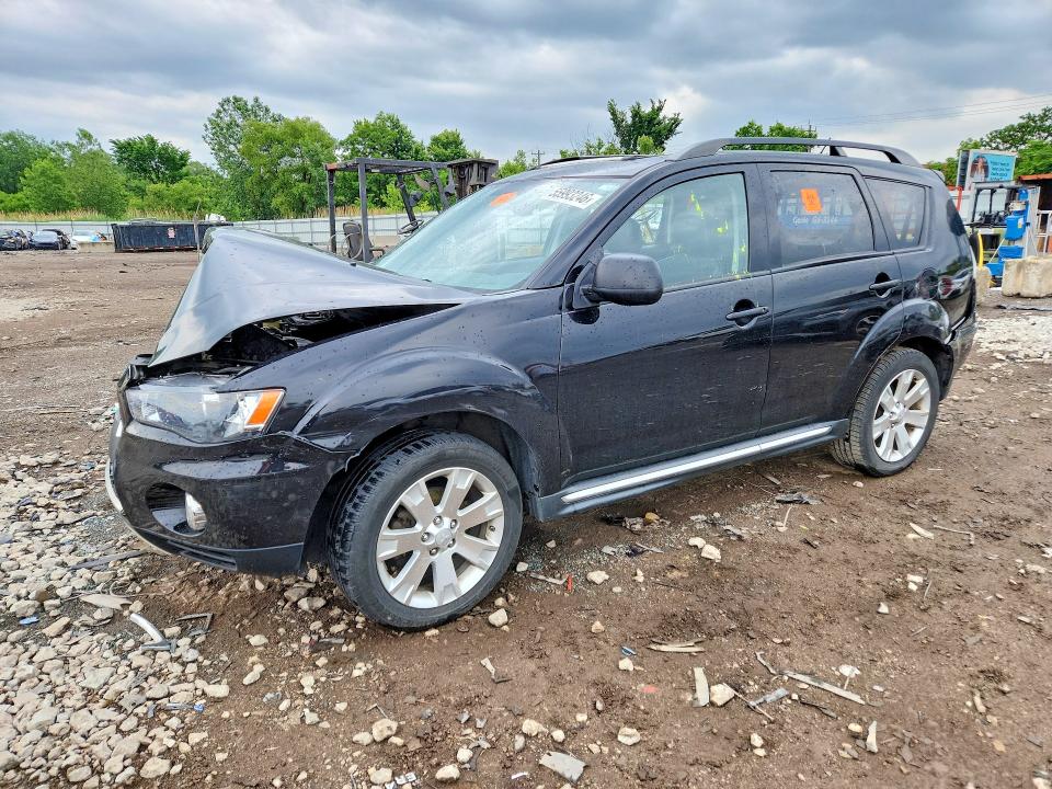 2012 Mitsubishi VIN JA4JT3AW6CU003752 COPART salvage auction — REAR END, Wv - Salvage Certificate, sold $225 on 2026-07-22 (photo 1)