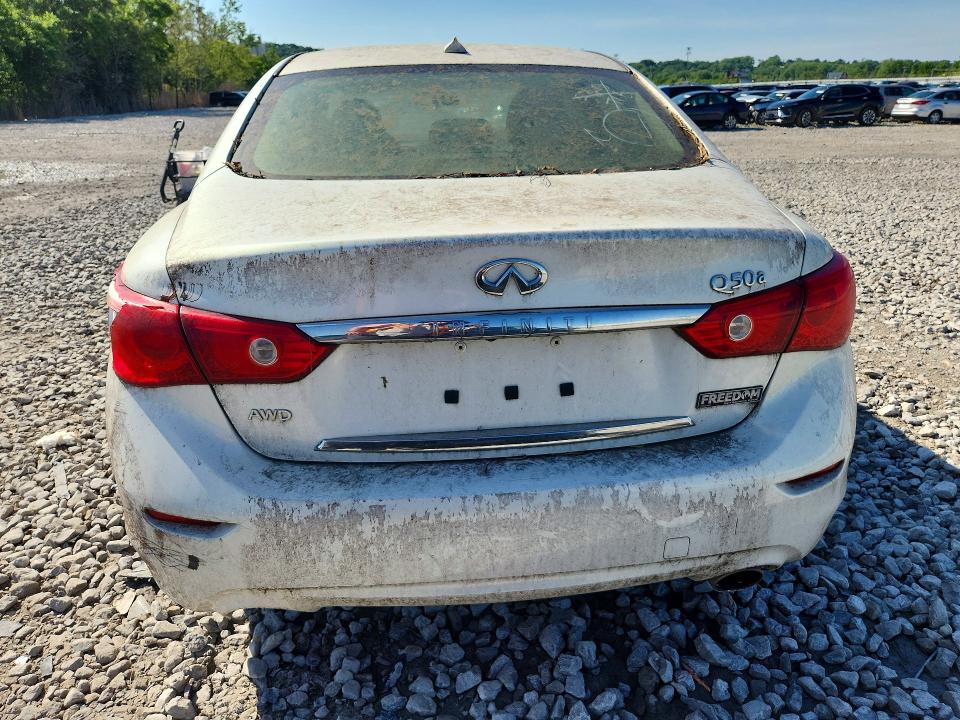 2015 Infiniti Q50 VIN JN1BV7AR7FM400965 COPART salvage auction — FRONT END, Il - Salvage Certificate, sold $975 on 2026-07-29 (photo 6)