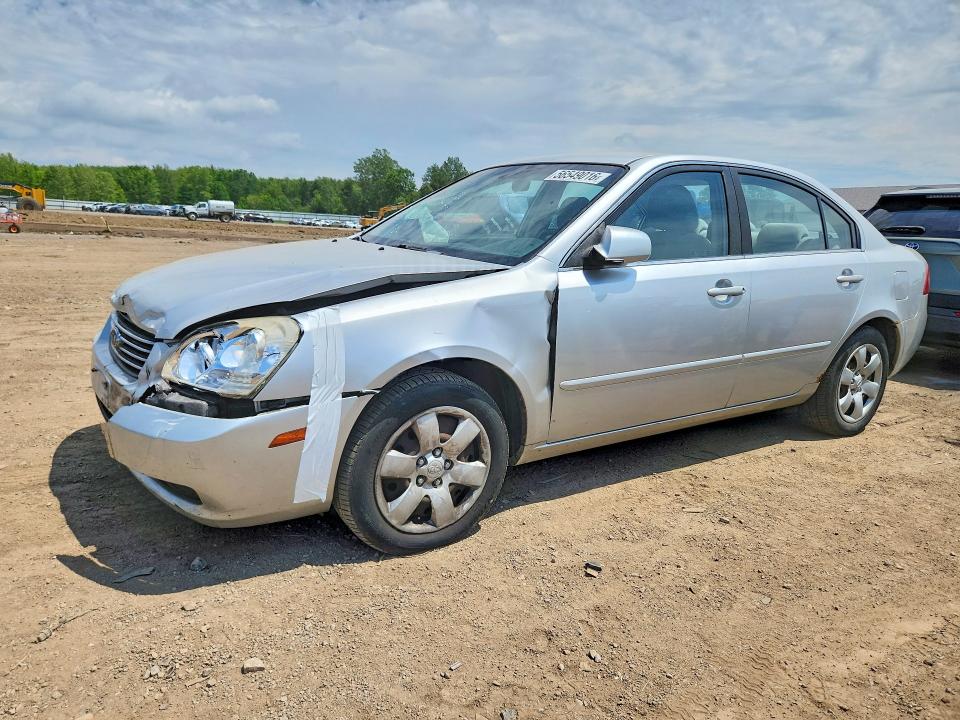 2007 Kia Optima VIN KNAGE123775158181 COPART salvage auction — FRONT END, Oh - Cert Of Title-Salvage, sold $425 on 2026-07-09 (photo 1)