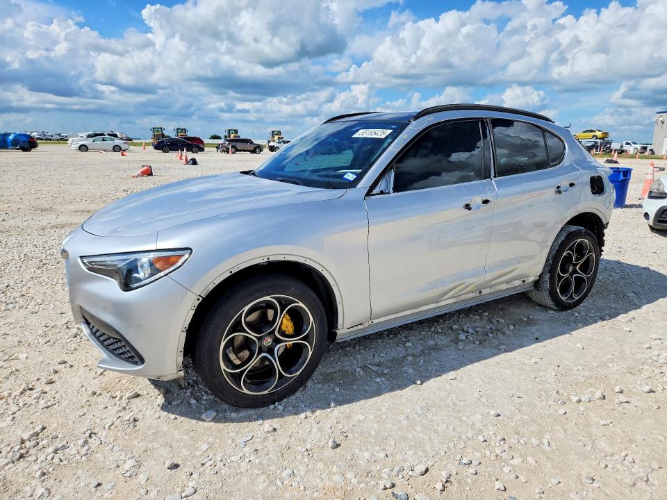 2021 Alfa romeo Stelvio VIN ZASPAKBN8M7D19859 COPART salvage auction — REAR END, Tx - Salvage Vehicle Title, sold $225 on 2026-07-23 (photo 1)