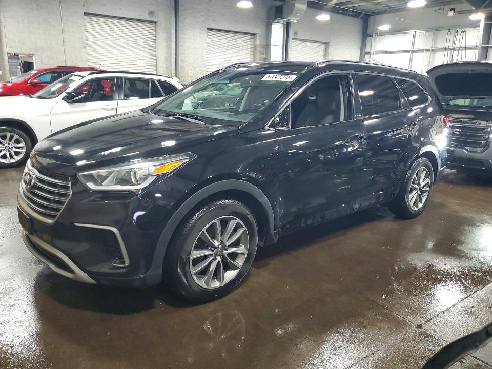 2017 Hyundai Santa fe VIN KM8SMDHF7HU209457 COPART salvage auction — VANDALISM, Mn - Cert Of Title-Salvage, sold $250 on 2026-07-28 (photo 1)