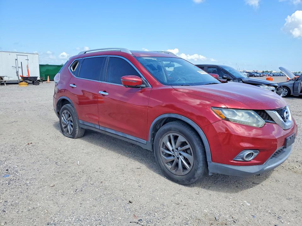 2016 Nissan Rogue VIN 5N1AT2MVXGC732900 COPART salvage auction — REAR END, Tx - Certificate Of Title (P), sold $1,850 on 2026-07-09 (photo 4)