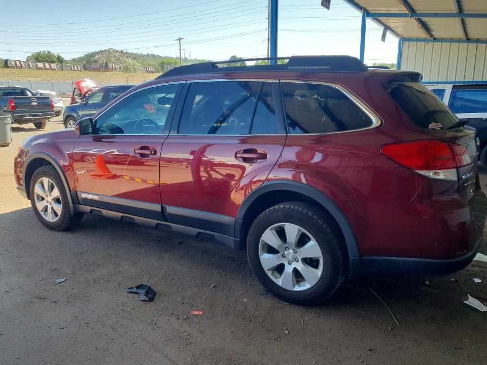 2011 Subaru Outback VIN 4S4BRBCC9B3333942 COPART salvage auction — REAR END, CO - SALVAGE TITLE, sold $2,250 on 2026-07-22 (photo 2)