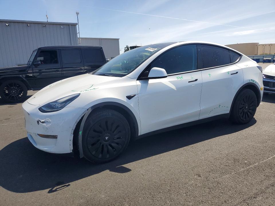 2022 Tesla VIN 7SAYGDEE4NF434864 COPART salvage auction — FRONT END, Ca - Salvage Certificate, sold $9,700 on 2026-07-15 (photo 1)