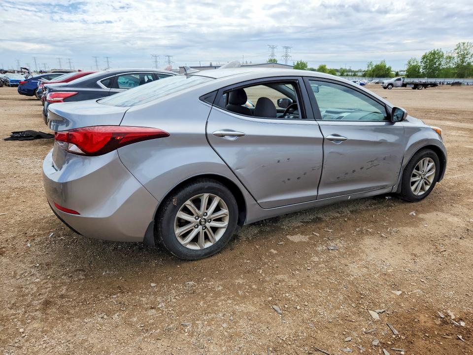 2016 Hyundai VIN KMHDH4AE8GU514754 COPART salvage auction — VANDALISM, Il - Salvage Certificate, sold $1,100 on 2026-07-07 (photo 3)