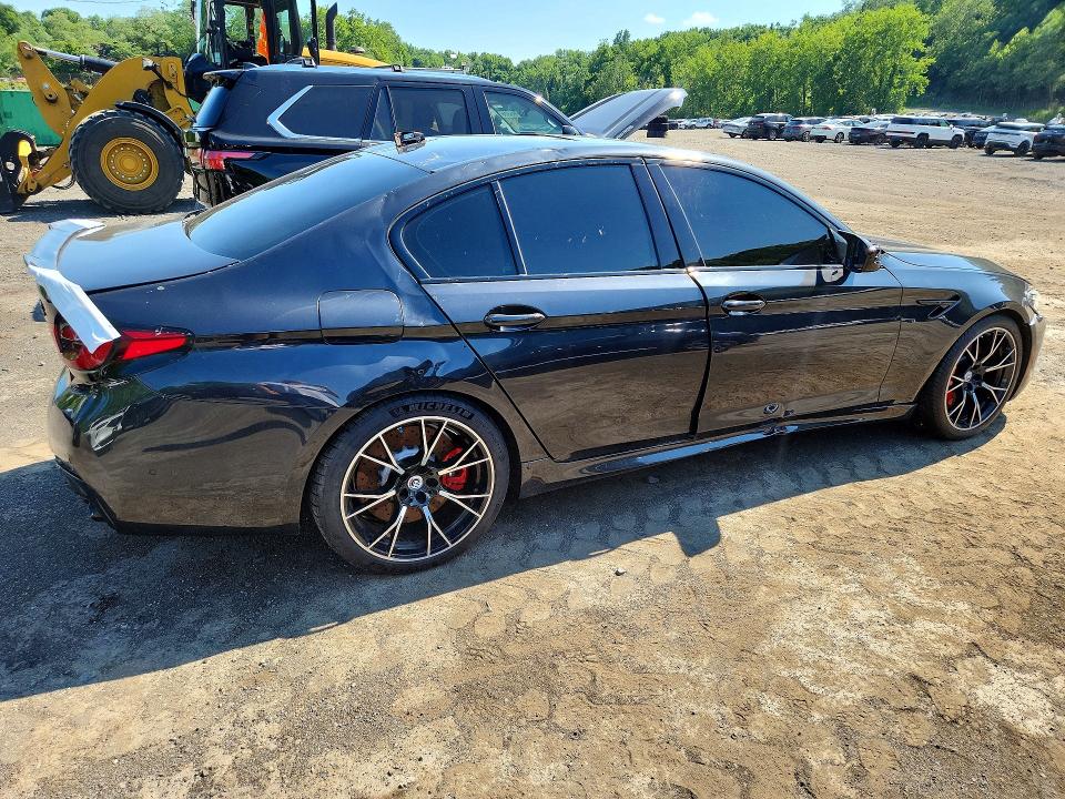 2023 BMW M5 VIN WBS83CH00PCL23031 COPART salvage auction — REAR END, NJ - CERT OF TITLE-SALVAGE, sold $39,000 on 2026-07-28 (photo 3)