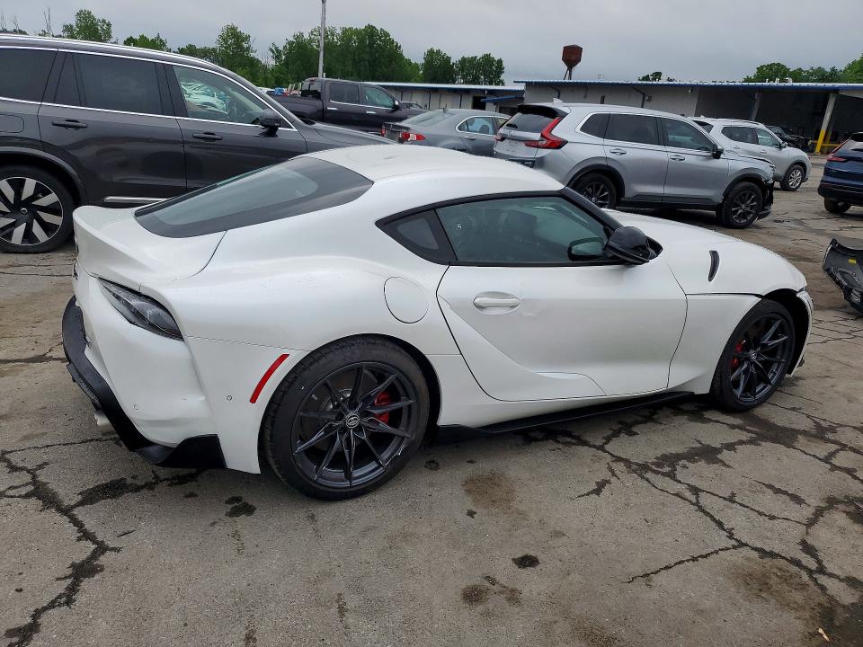 2026 Toyota Supra VIN WZ1DB0G05TW074003 COPART salvage auction — FRONT END, Md - Cert Of Salvage > 75% Damage, sold $28,250 on 2026-07-23 (photo 3)