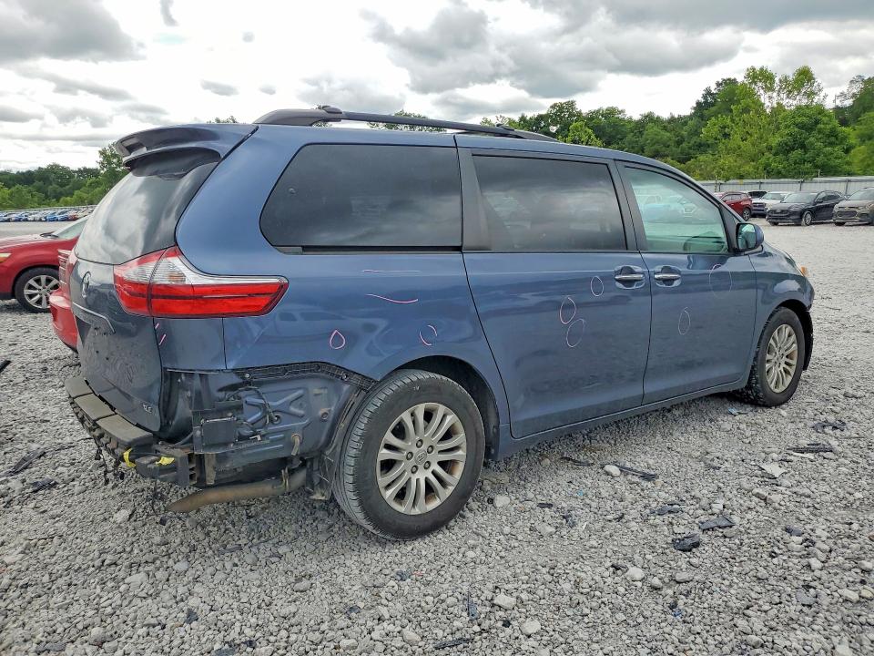 2015 Toyota VIN 5TDYK3DCXFS671748 COPART salvage auction — FRONT END, Oh - Cert Of Title-Salvage, sold $2,200 on 2026-07-03 (photo 3)