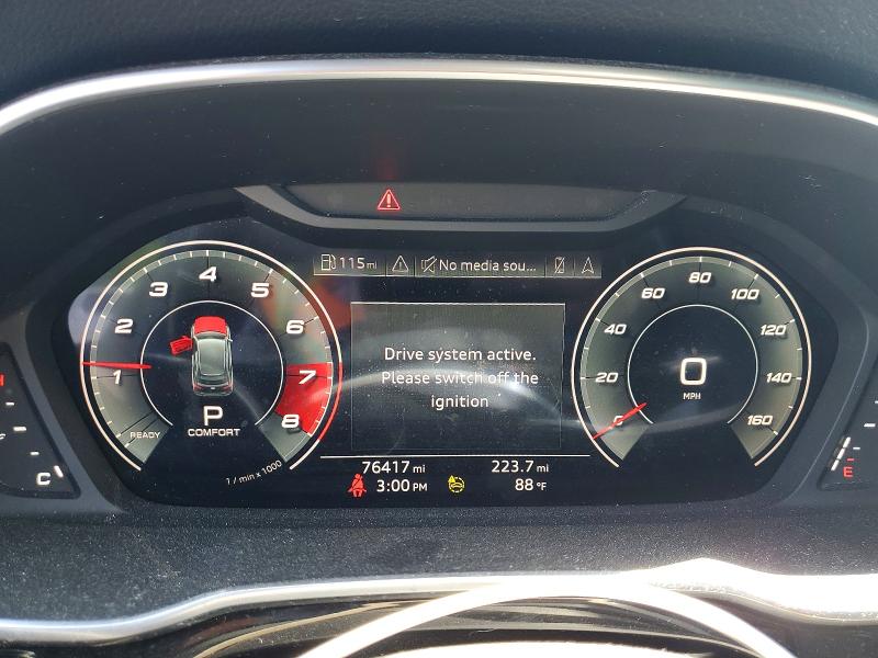 2022 Audi Q3 VIN WA1EECF35N1075234 COPART salvage auction — MECHANICAL, Ma - Cert Of Title-Salvage, sold $9,200 on 2026-07-27 (photo 9)