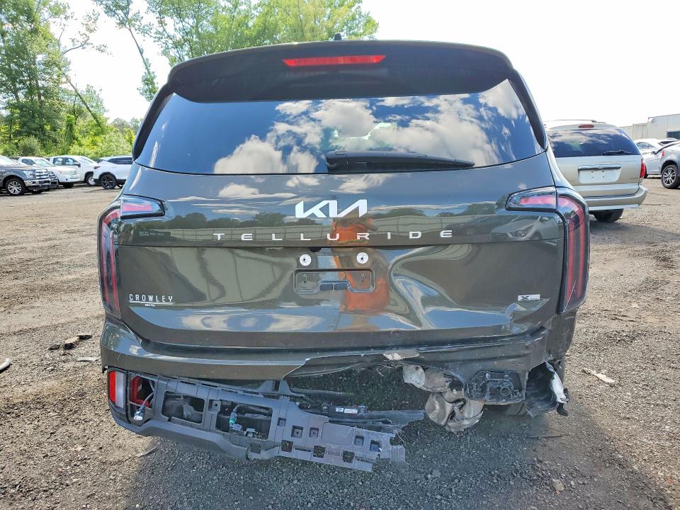 2024 Kia Telluride VIN 5XYP5DGC2RG471548 COPART salvage auction — REAR END, Ct - Cert Of Title-Salvage, sold $725 on 2026-07-31 (photo 6)