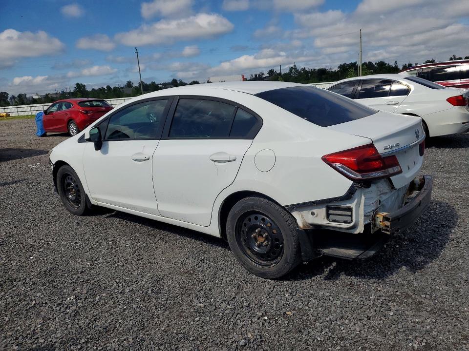 2013 Honda Civic VIN 2HGFB2F45DH108787 COPART salvage auction — FRONT END, On - Permit No Brand - Unfit, sold $2,600 on 2026-07-02 (photo 2)