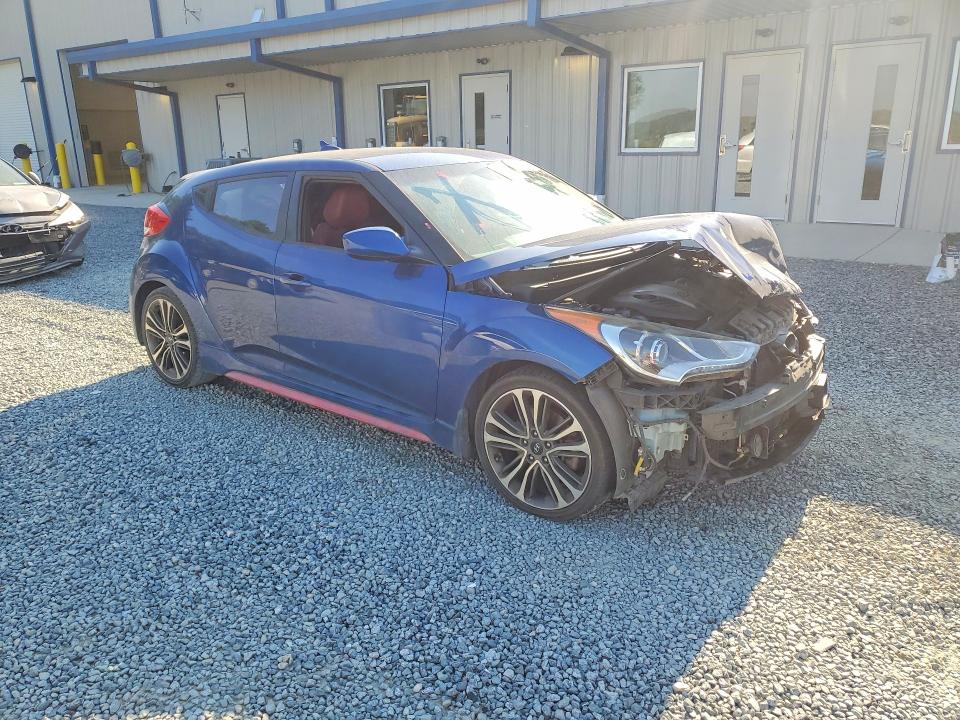 2016 Hyundai Veloster VIN KMHTC6AE5GU282846 COPART salvage auction — FRONT END, Nc - Salvage Certificate Of Title, sold $175 on 2026-07-23 (photo 4)
