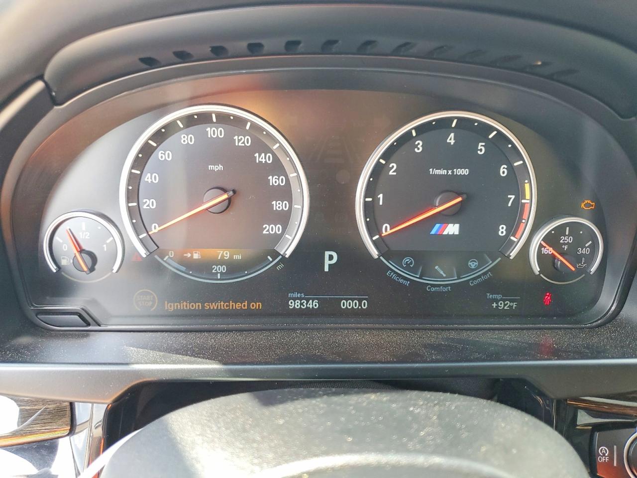 2016 BMW X5 VIN 5YMKT6C57G0C89747 COPART salvage auction — Minor Dent/Scratches, TX - CERTIFICATE OF TITLE (P), sold $14,800 on 2026-07-01 (photo 9)