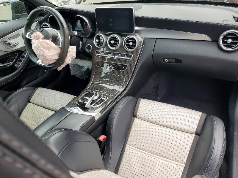 2017 Mercedes-benz C-klasse amg VIN WDDWK8HB5HF491706 COPART salvage auction — FRONT END, Ny - Mv-907A Salvage Certificate, sold $9,200 on 2026-08-07 (photo 8)