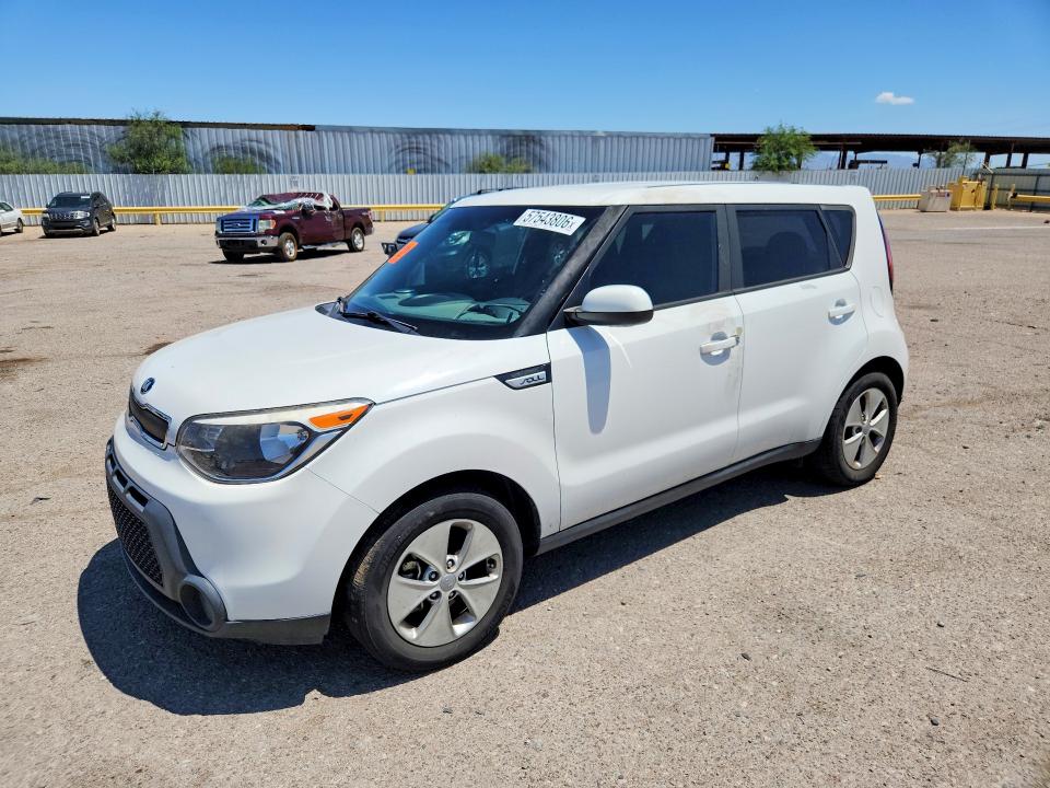 2016 Kia Soul VIN KNDJN2A28G7375797 COPART salvage auction — VANDALISM, Az - Cert Of Title - Salvage, sold $1,700 on 2026-07-06 (photo 1)