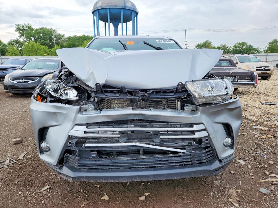 2018 Toyota Highlander VIN 5TDJZRFH5JS541300 COPART salvage auction — FRONT END, IL - SALVAGE CERTIFICATE, sold $4,850 on 2026-07-29 (photo 5)