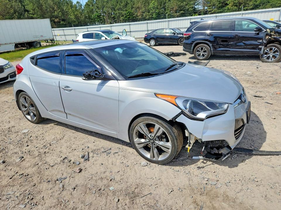 2016 Hyundai Veloster VIN KMHTC6AD9GU273008 COPART salvage auction — FRONT END, Va - Cert Of Title - Salvage, sold $1,150 on 2026-07-13 (photo 4)