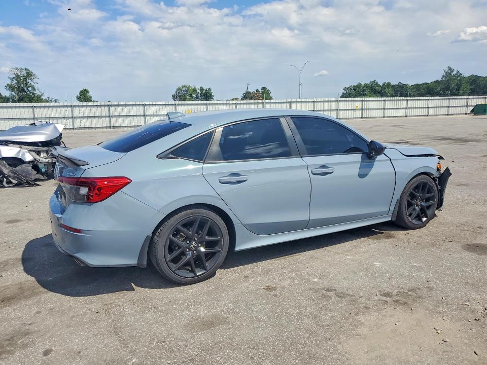 2022 Honda Civic VIN 2HGFE2F55NH538059 COPART salvage auction — FRONT END, Nc - Salvage Certificate Of Title, sold $3,400 on 2026-07-23 (photo 3)