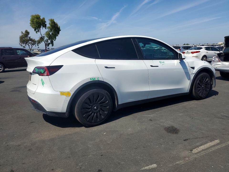 2022 Tesla VIN 7SAYGDEE4NF434864 COPART salvage auction — FRONT END, Ca - Salvage Certificate, sold $9,700 on 2026-07-15 (photo 3)
