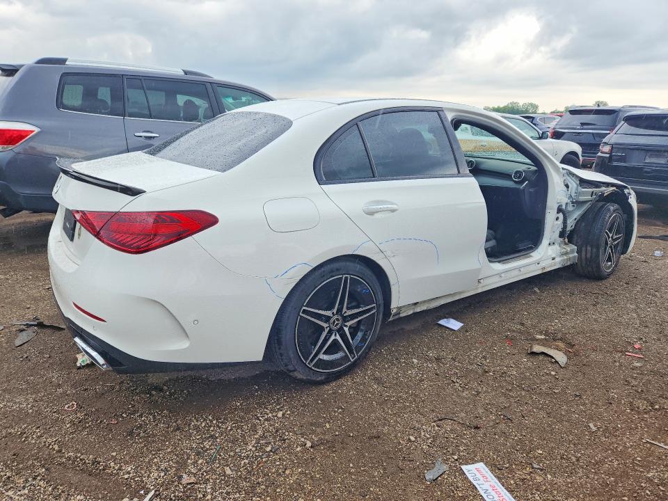2022 Mercedes-benz C-klasse VIN W1KAF4HB6NR015238 COPART salvage auction — SIDE, IL - SALVAGE CERTIFICATE, sold $6,600 on 2026-07-30 (photo 3)