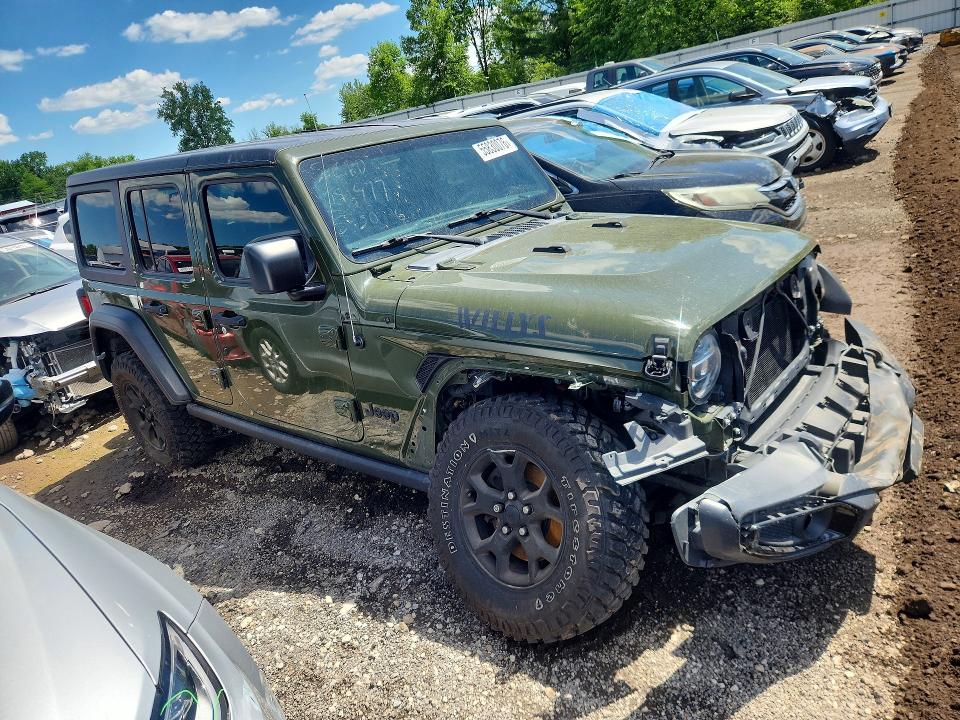 2020 Jeep Wrangler unlimited VIN 1C4HJXDN4LW301645 COPART salvage auction — FRONT END, OH - CERT OF TITLE-SALVAGE, sold $7,200 on 2026-07-20 (photo 4)