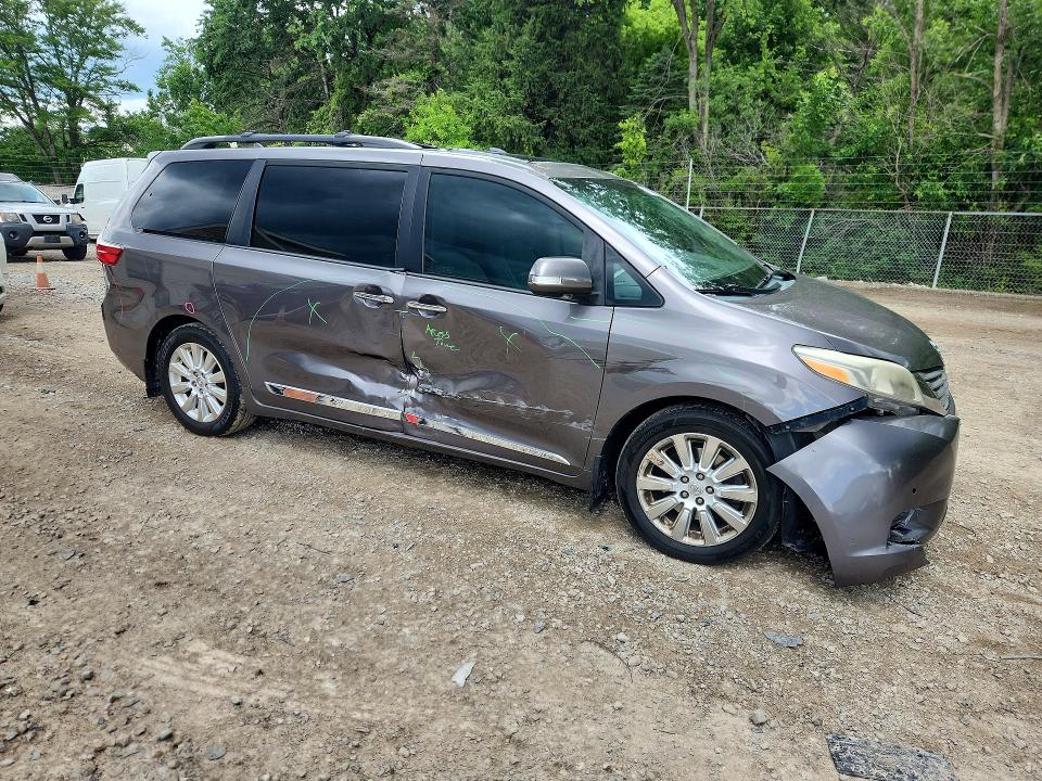 2015 Toyota VIN 5TDYK3DC6FS572960 COPART salvage auction — SIDE, Oh - Cert Of Title-Salvage, sold $4,650 on 2026-07-22 (photo 4)